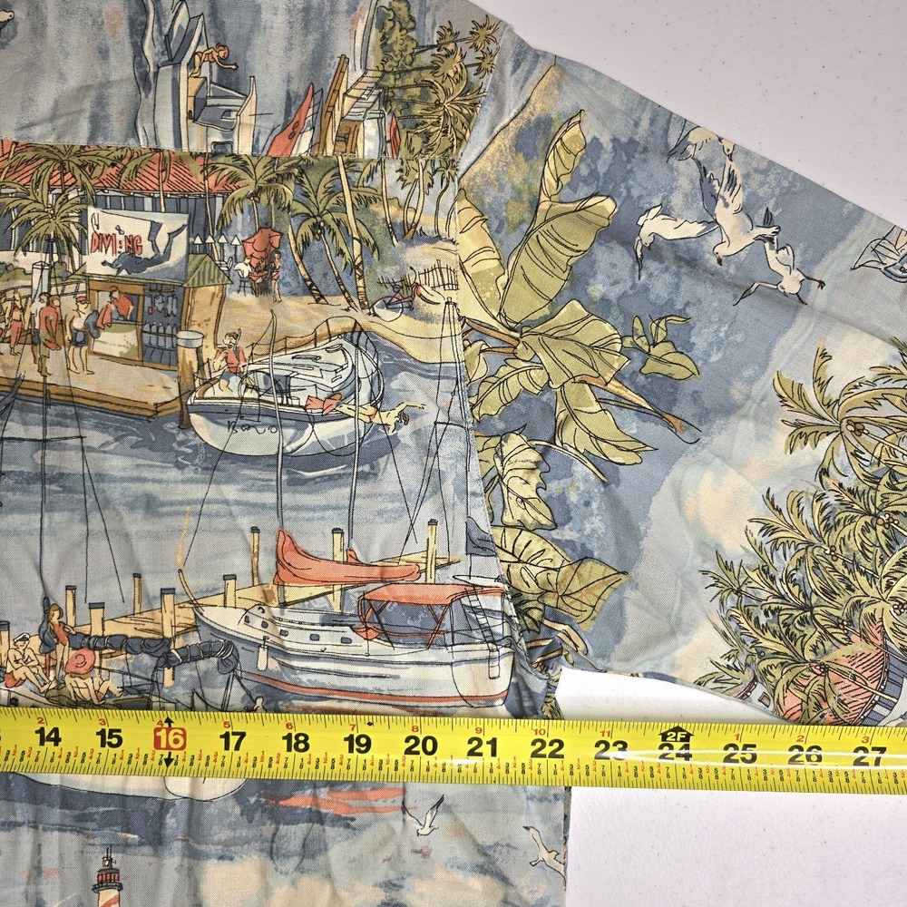 BOCA CLASSICS Men's NWT Medium Nautical Floral AOP Short Sleeve Shirt -1332 - Picture 6 of 6